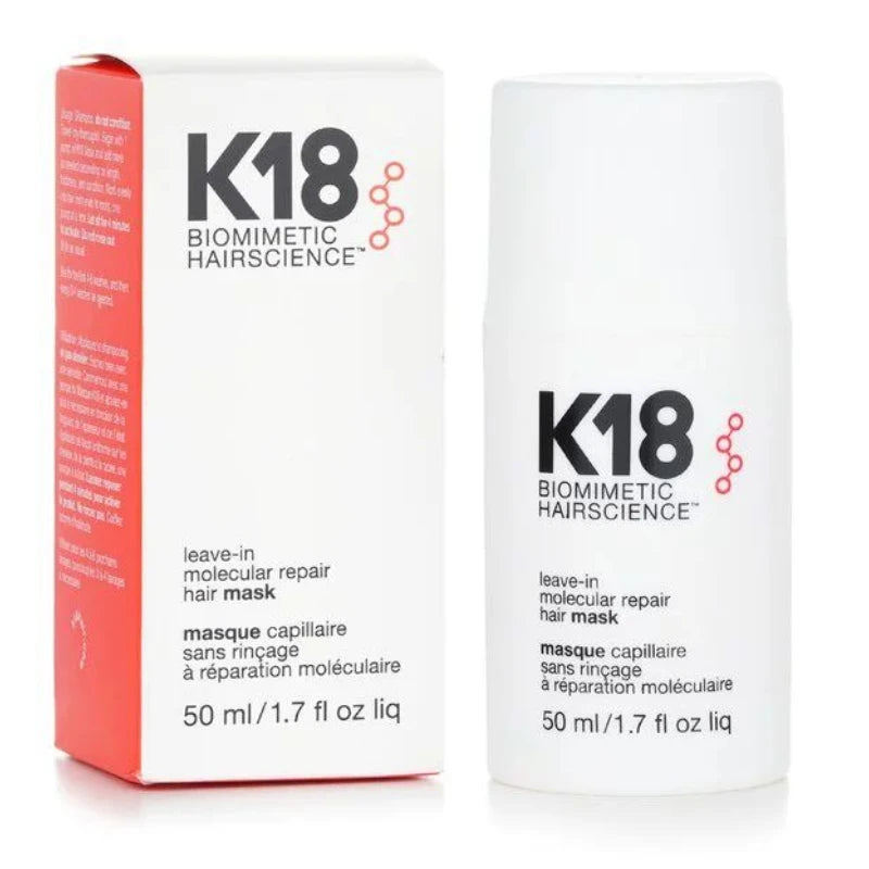 K18 Leave-In Molecular Repair Hair Mask – Deep Conditioning Keratin Treatment for Smooth, Healthy Hair (50ml/150ml)