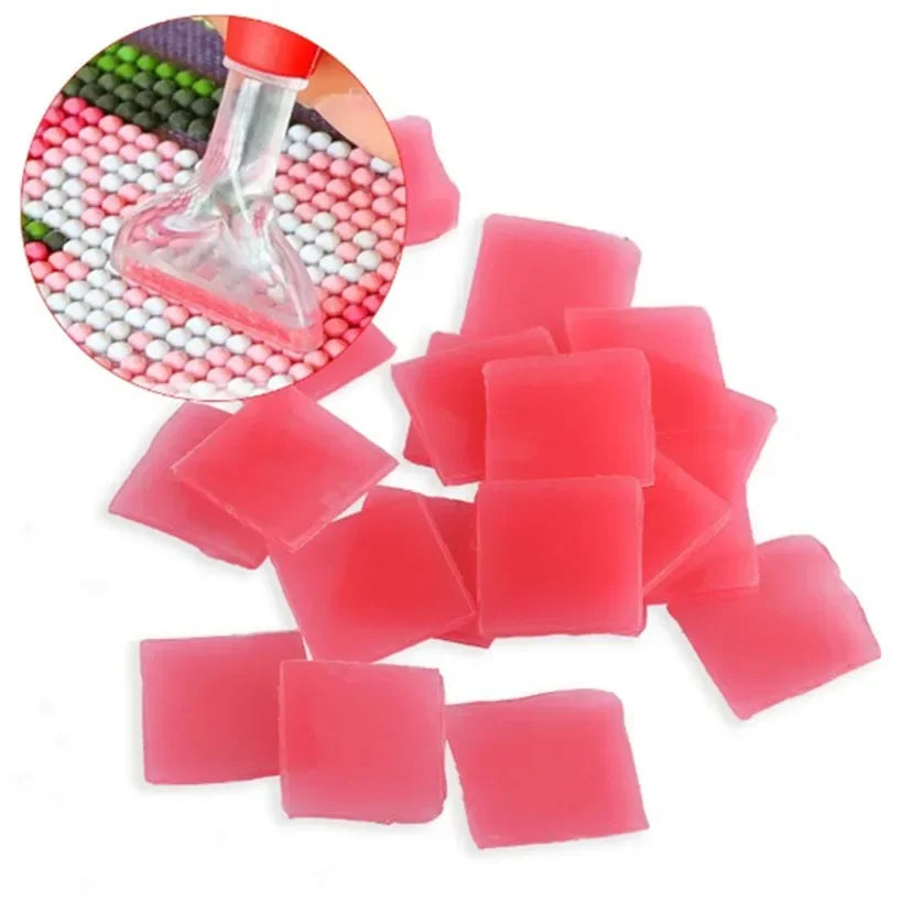 10-100 Pcs 2x2CM Diamond Painting Wax Mud – Glue Accessory for Diamond Embroidery & Cross Stitch