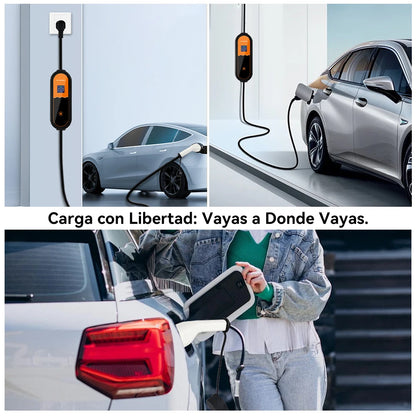 3.5KW Type 2 Portable EV Charger – Adjustable 8A-16A 1-Phase EU Plug for Electric Vehicles