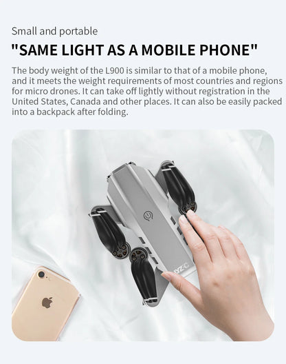 LYZRC L900 PRO GPS Drone – 4K HD Dual Camera, 5G WiFi, Brushless Motor, FPV Quadcopter, Foldable Aerial Photography Drone