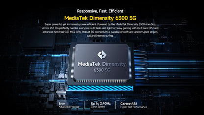 Ulefone Armor 25T Pro 5G Rugged Smartphone – Thermal Imaging, Night Vision, Android 14, 64MP Camera, NFC, Waterproof, 33W Charging