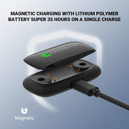 COOSPO H9Z Bluetooth Heart Rate Monitor Chest Strap — ANT+ HRM Waterproof for Garmin, Wahoo, Zwift