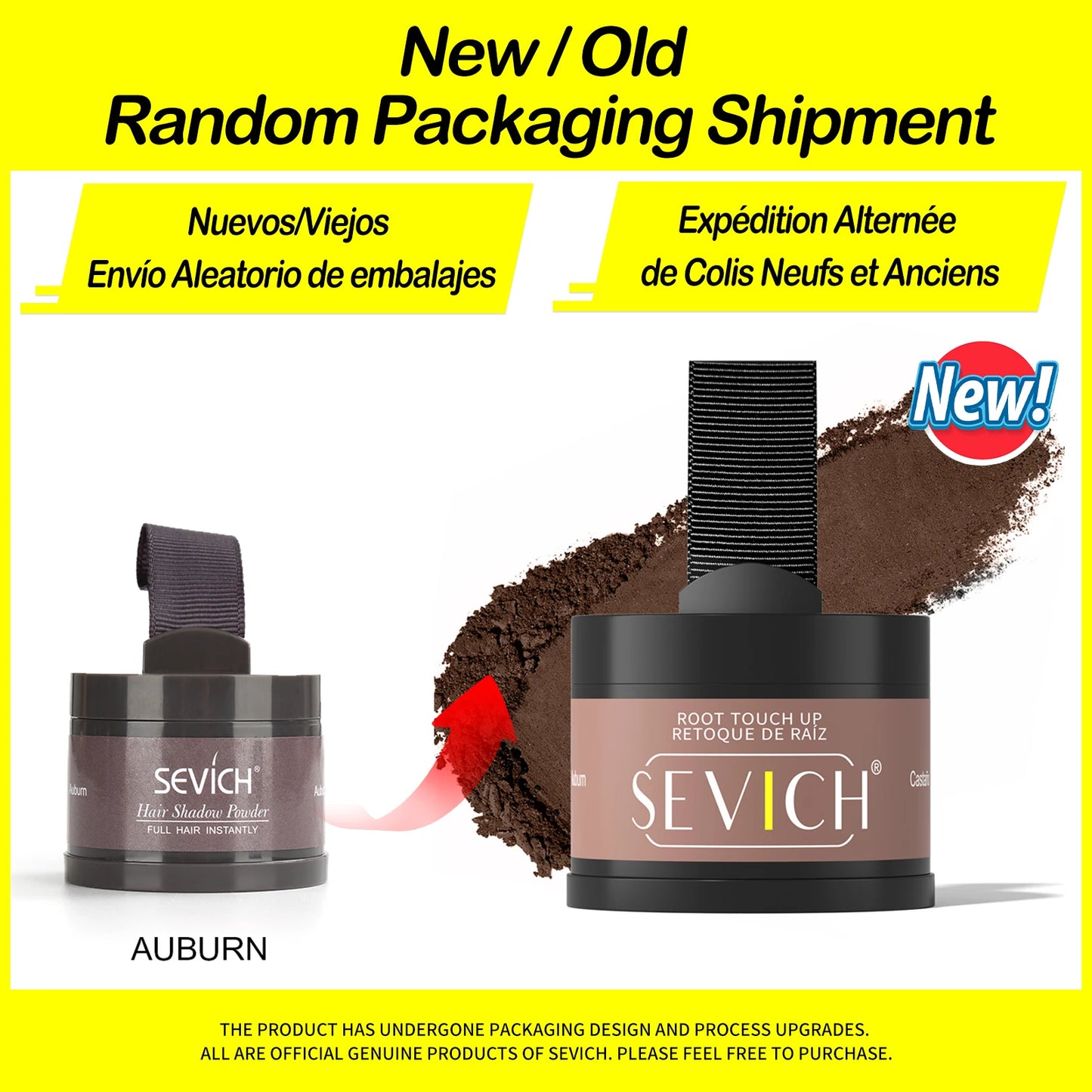 Sevich Hairline Powder 4g – Natural Hairline Shadow Concealer for Hair Loss, Unisex Makeup