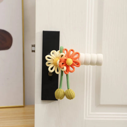 Reusable Floral Refrigerator Handle Covers – Soft, Non-Slip, Dustproof Door Knob Protectors
