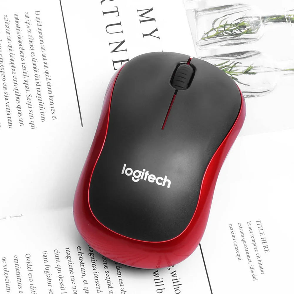 Logitech M185 Silent Wireless Mouse - 1000DPI, 2.4 GHz USB, 3-Button Optical Gaming Mice for PC/Laptop