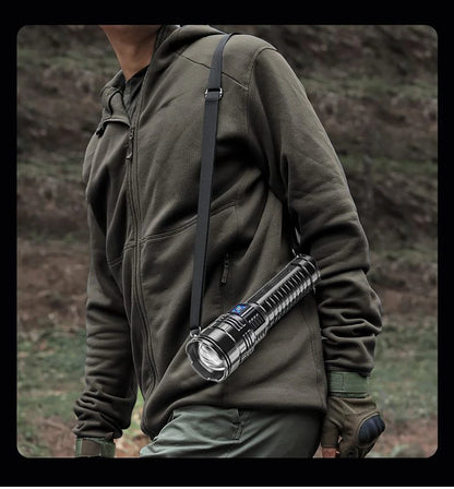 1000W Tactical LED Flashlight – Built-in 15000mAh Battery Emergency Spotlight, 9km Beam, 990,000,000LM Super Bright Torch