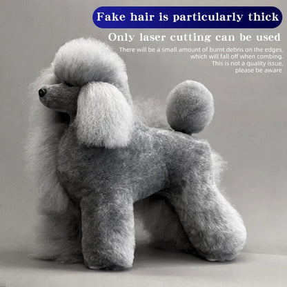 Pet Grooming Practice Poodle Model — Full Body Simulation Dog Mannequin for Grooming Training