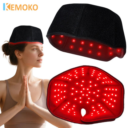Red Light Therapy Hair Growth Cap – 660nm & 850nm Infrared Device for Hair Loss Treatment with USB Charging
