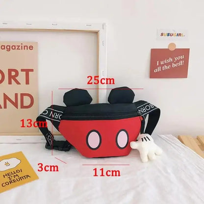 Mickey Mouse Waist Bag – Adjustable Crossbody Pack for Kids & Girlfriend Gift 2025