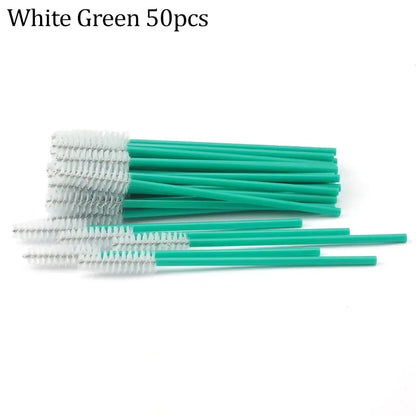 50PCS Reusable Eyelash Brushes – Mascara Wands Spoolers for False Lashes & Eyelash Extensions