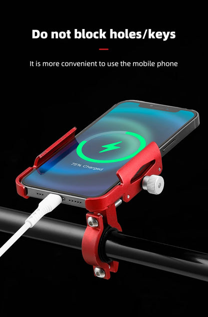 iBudim 360° Bike Phone Holder — Adjustable Handlebar Stand for 4.7–7.0" Smartphones & Motorcycles