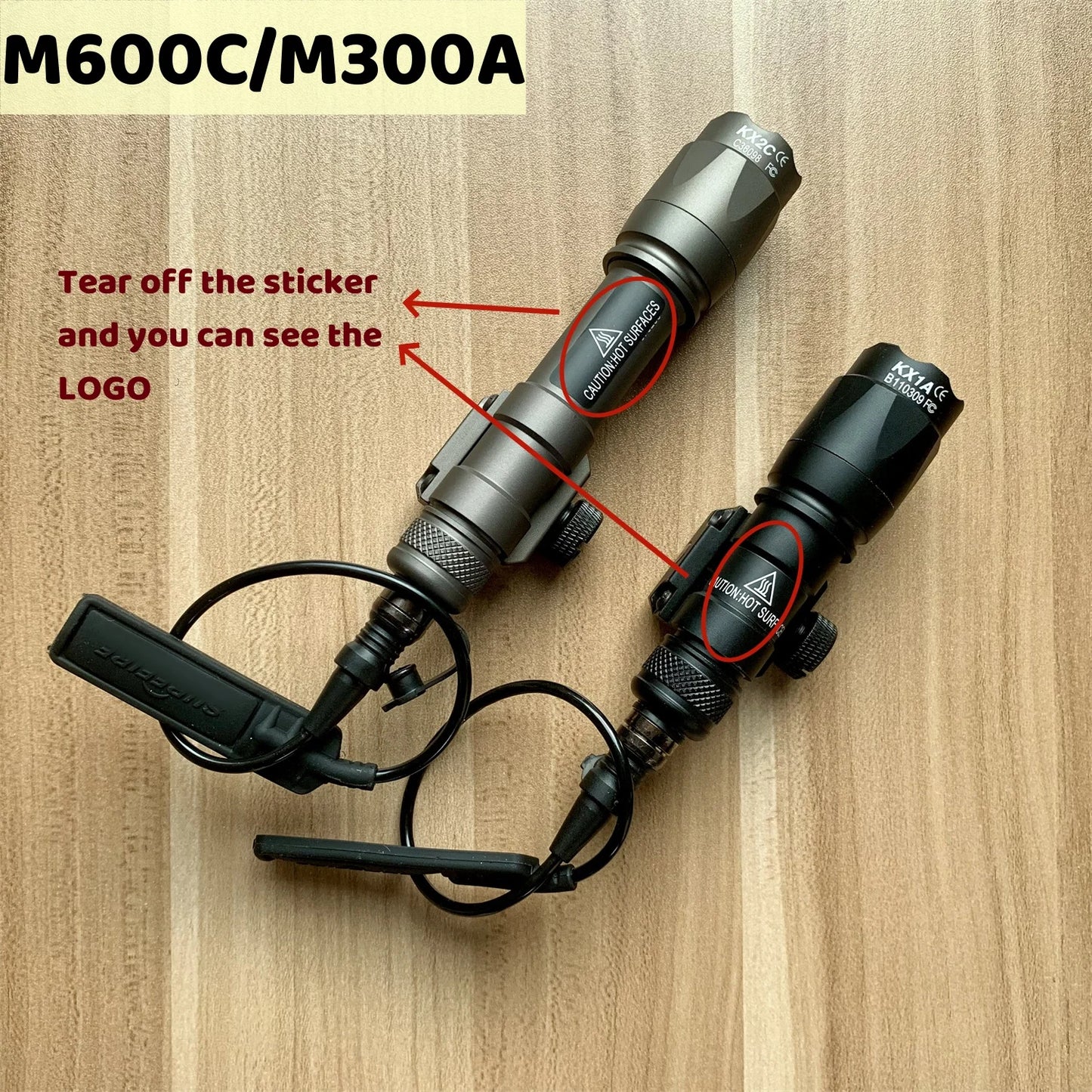 Tactical Surefire M300/M600B/M600C Gun Light – Rifle & Pistol Scout Flashlight, Picatinny Rail Mount, Hunting Torch