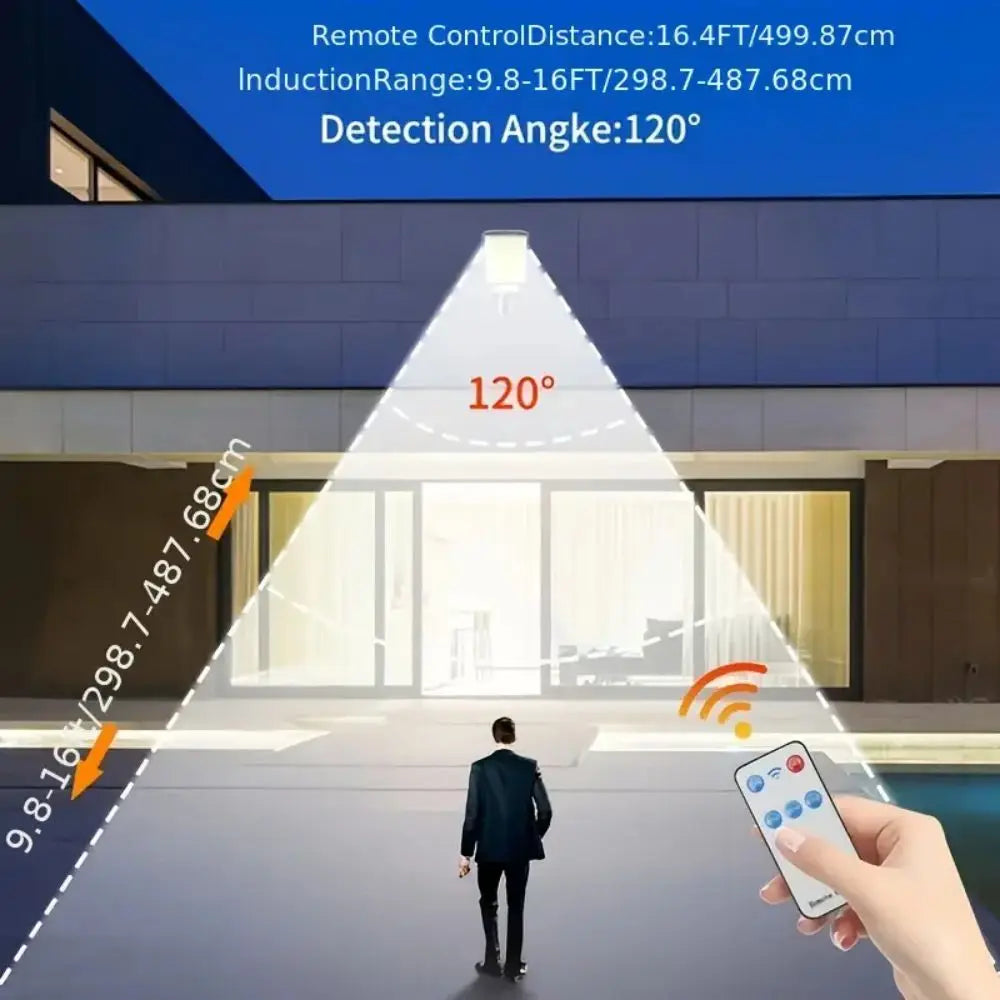 1/2/4-Pack Solar Street Lights – 108 COB LED Outdoor Wall Lights with Remote Control, Motion Sensor & Adjustable 3 Modes