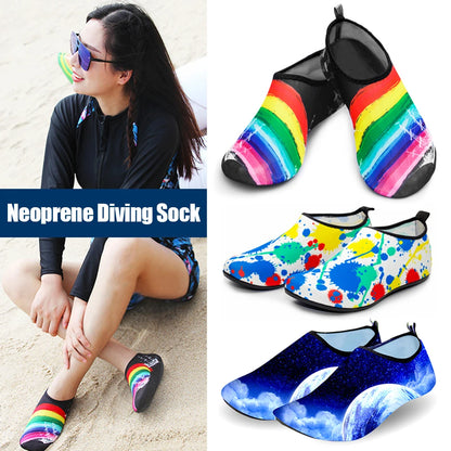 Women’s & Men’s Diving Shoes – Aqua Water Sport Socks, Barefoot Sneakers for Swimming, Surfing, Snorkeling, Fitness & Dance