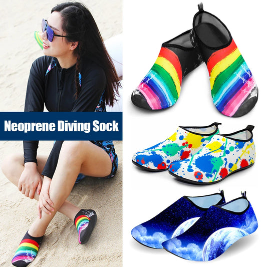 Women’s & Men’s Diving Shoes – Aqua Water Sport Socks, Barefoot Sneakers for Swimming, Surfing, Snorkeling, Fitness & Dance