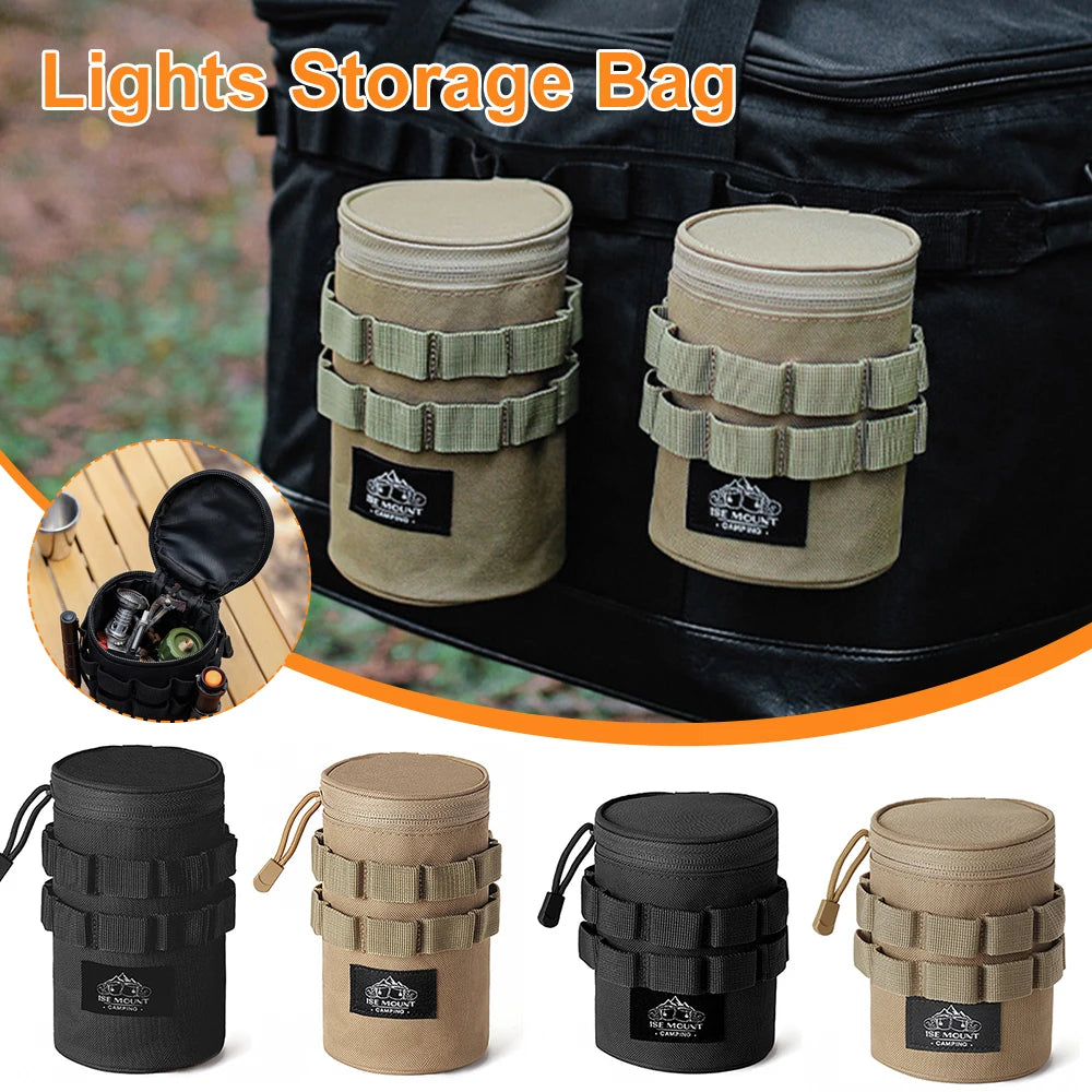 1 or 2pcs Lightweight Camping Storage Bags – Large & Small Accessory Organizers with Handles & Hanging Holes