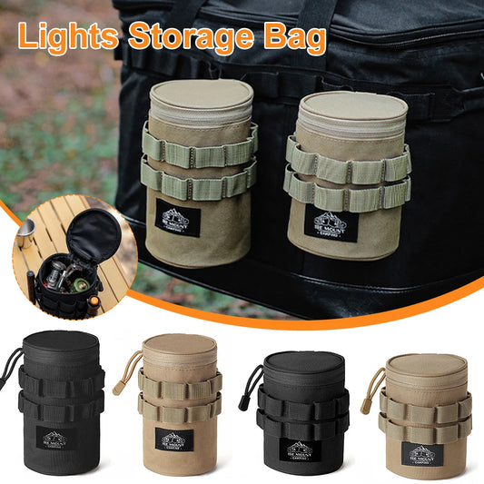1 or 2pcs Lightweight Camping Storage Bags – Large & Small Accessory Organizers with Handles & Hanging Holes