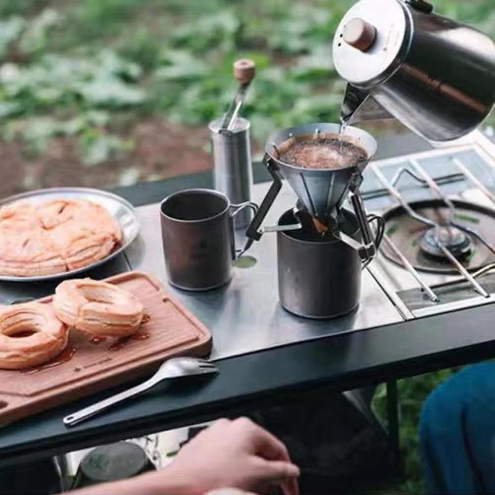 Stainless Steel Camping IGT Table Legs — Adjustable Three-Gear Telescopic Picnic Table Legs for Outdoor Use