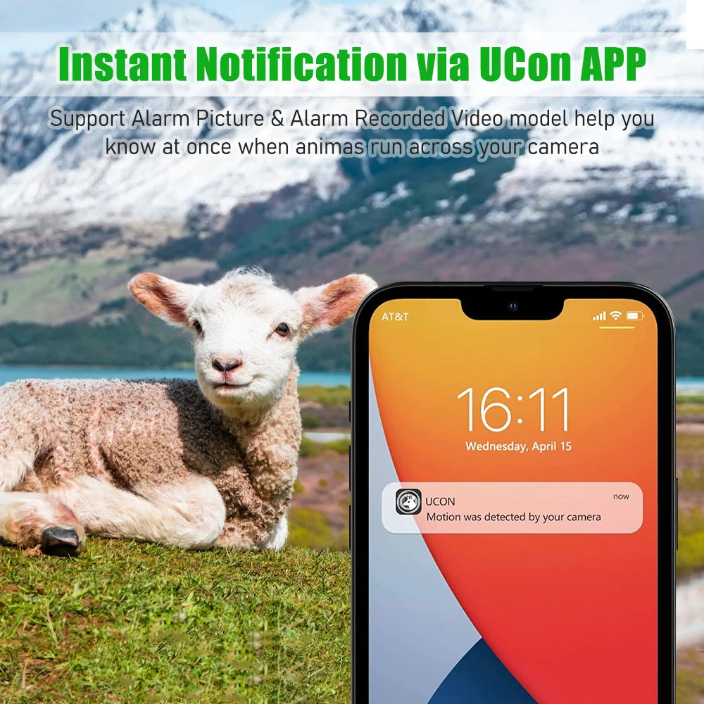 EU 4G 4MP 2K Solar Wildlife Trail Camera – Battery-Powered, PIR Motion-Activated, IP65 Outdoor Night Vision, No Red Light Exposure