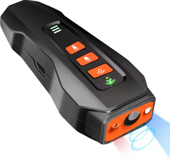 NEW Rechargeable Dog Bark Deterrent | 3 Mode Outdoor Sonic and Laser Repellent | Ultrasonic Anti-Barking Control Training Device