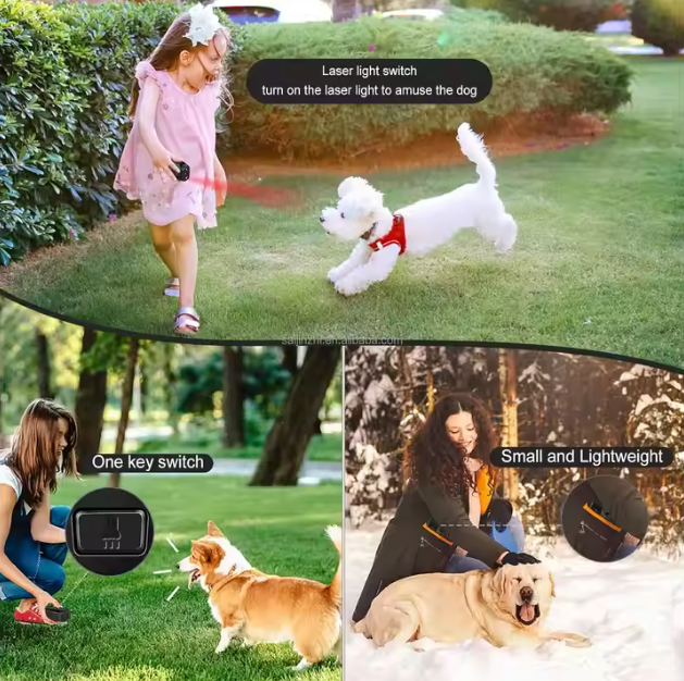 NEW Rechargeable Dog Bark Deterrent | 3 Mode Outdoor Sonic and Laser Repellent | Ultrasonic Anti-Barking Control Training Device