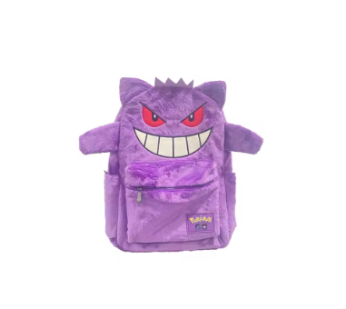 Pokemon Gengar & Pikachu Plush Backpack – Cute Kawaii Cartoon Bag, Large Storage for Anime Lovers & Couple Gifts