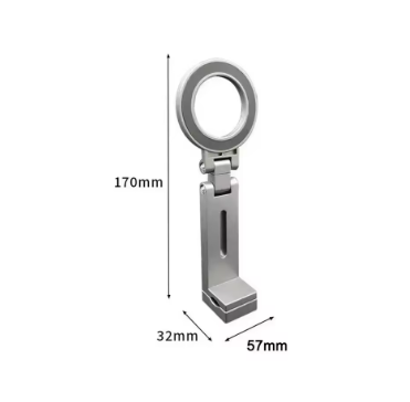 Universal Foldable Magnetic Phone Holder Magsafe Airplane Travel Mount Flexible Rotation for iPhone 12-16 Smartphones