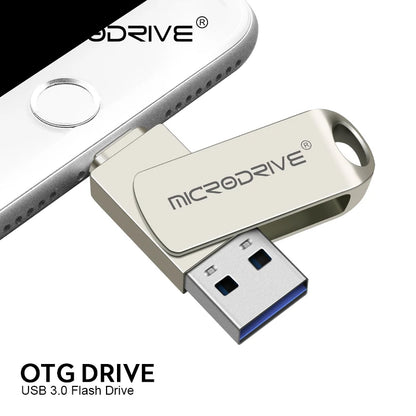 iPhone/iPad OTG Flash Drive – 32GB, 64GB, 128GB, 256GB Memory Stick, USB 3.0 Pen Drive, Mobile Micro USB