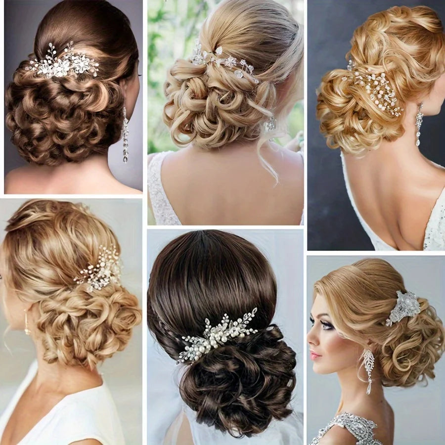 Short Messy Curly Hair Bun Extension – Easy Stretch Combs & Clip-in Ponytail Scrunchie Chignon for Hair Styling