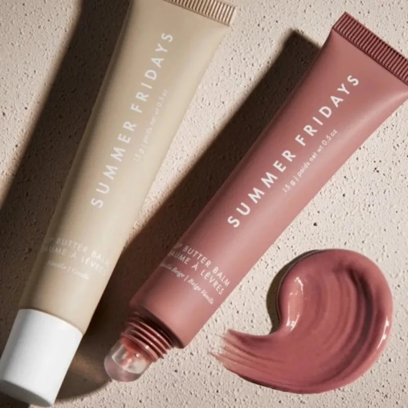 Summer Fridays Lip Balm – Moisturizing Vanilla Pink Sugar & Coffee Cake Scented Lip Gloss, Transparent Lip Oil Makeup