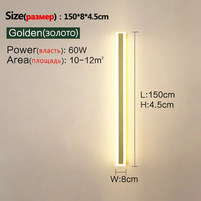 Outdoor Wall Lamp – IP65 Waterproof LED Long Corridor & Staircase Light, Balcony, Villa & Garden Entrance Lighting