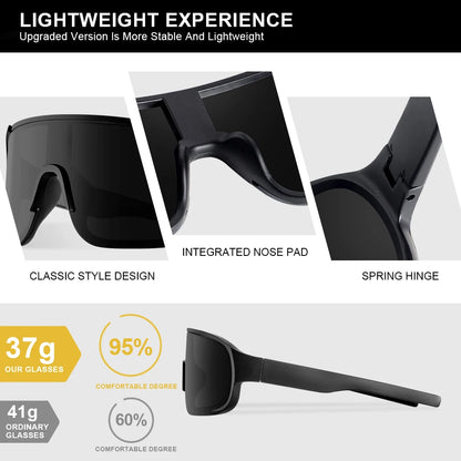 CRIXALIS Oversized Trend Sunglasses – UV Protection Sport & Travel Shades for Men and Women