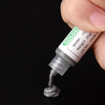 138/183℃ Solder Paste Syringe Flux for SMD BGA IC PCB Repair – Tin Welding Paste with Needle Tube