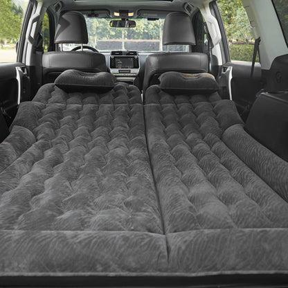 2-in-1 Car Inflatable Bed – PVC Flocking Travel Mattress & Soft Cushion for Car & SUV