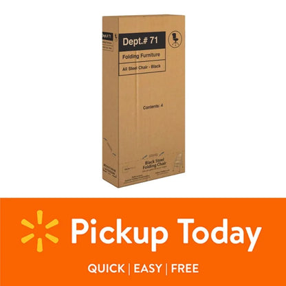 Mainstays 4-Pack Steel Folding Chairs – Beige Outdoor & Indoor Seating