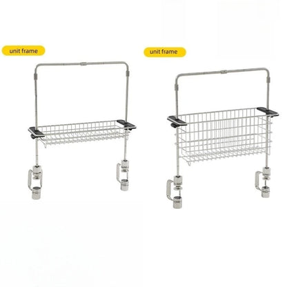 Portable Stainless Steel Light Pole Bracket — Outdoor IGT Table Supply and Desktop Mount Camping Table Accessory