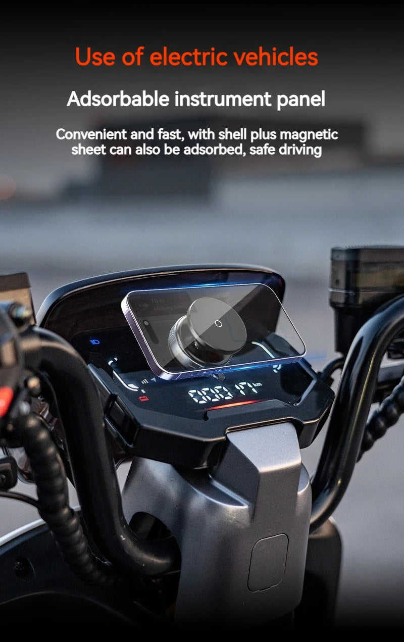 Vacuum Magnetic Car Phone Holder – Universal Suction Cup, Mirror & Shower Stand for iPhone 16/15/14/13/12 Pro Max, Samsung