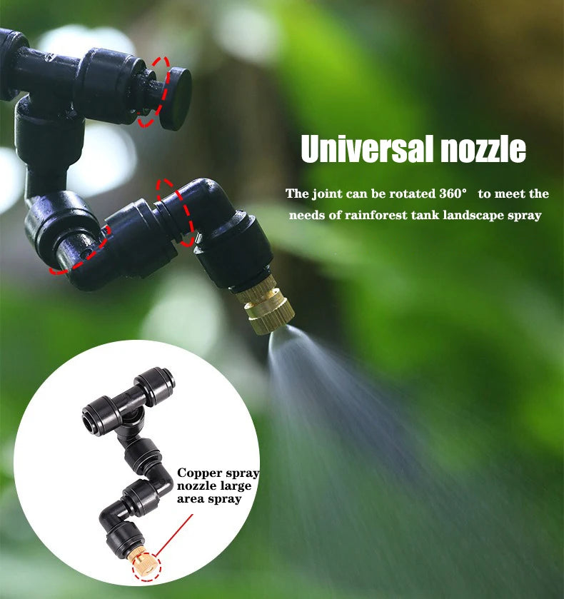 WiFi Rainforest Sprayer — Automatic Timed Mist System Kit for Reptiles & Irrigation