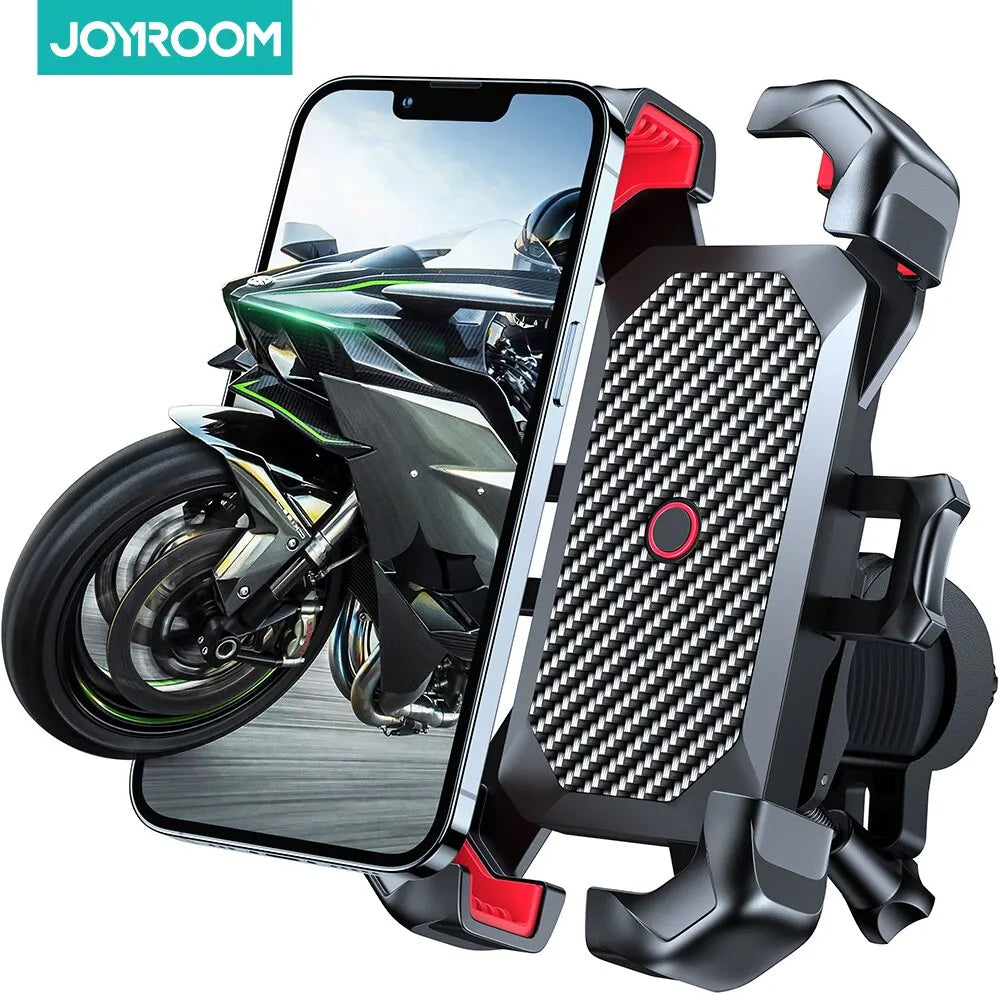 Joyroom 360° Universal Bike Phone Holder - Shockproof GPS Bracket for 4.7-7 Inch Mobile Phones