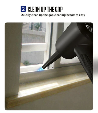 Portable Air Duster for Computer Cleaning – 51000RPM Cordless Compressed Air Blower with LED Light for PC & Keyboard Cleaning