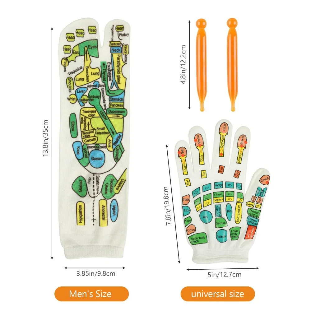 Acupressure Foot Massage Socks – Reflexology & Physiotherapy for Tired Feet Relief