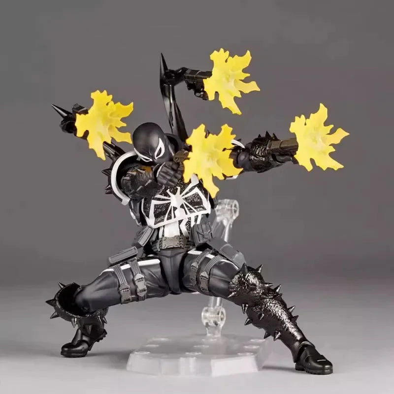 Venom Revoltech Amazing Yamaguchi Agent Venom Figure - Eugene Thompson Anime Model for Collection & Gifts
