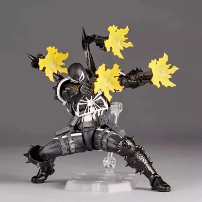 Venom Revoltech Amazing Yamaguchi Agent Venom Figure - Eugene Thompson Anime Model for Collection & Gifts