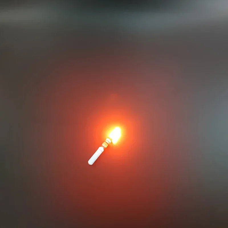 Green & Red LED Lightsticks 10pcs — Luminous Night Fishing Accessory with CR322 Battery