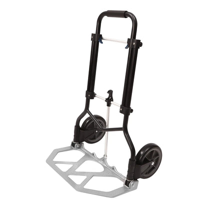 Folding Hand Truck & Dolly — Adjustable Height Aluminum Portable Cart with Anti-Slip Wheels, 264lb Capacity