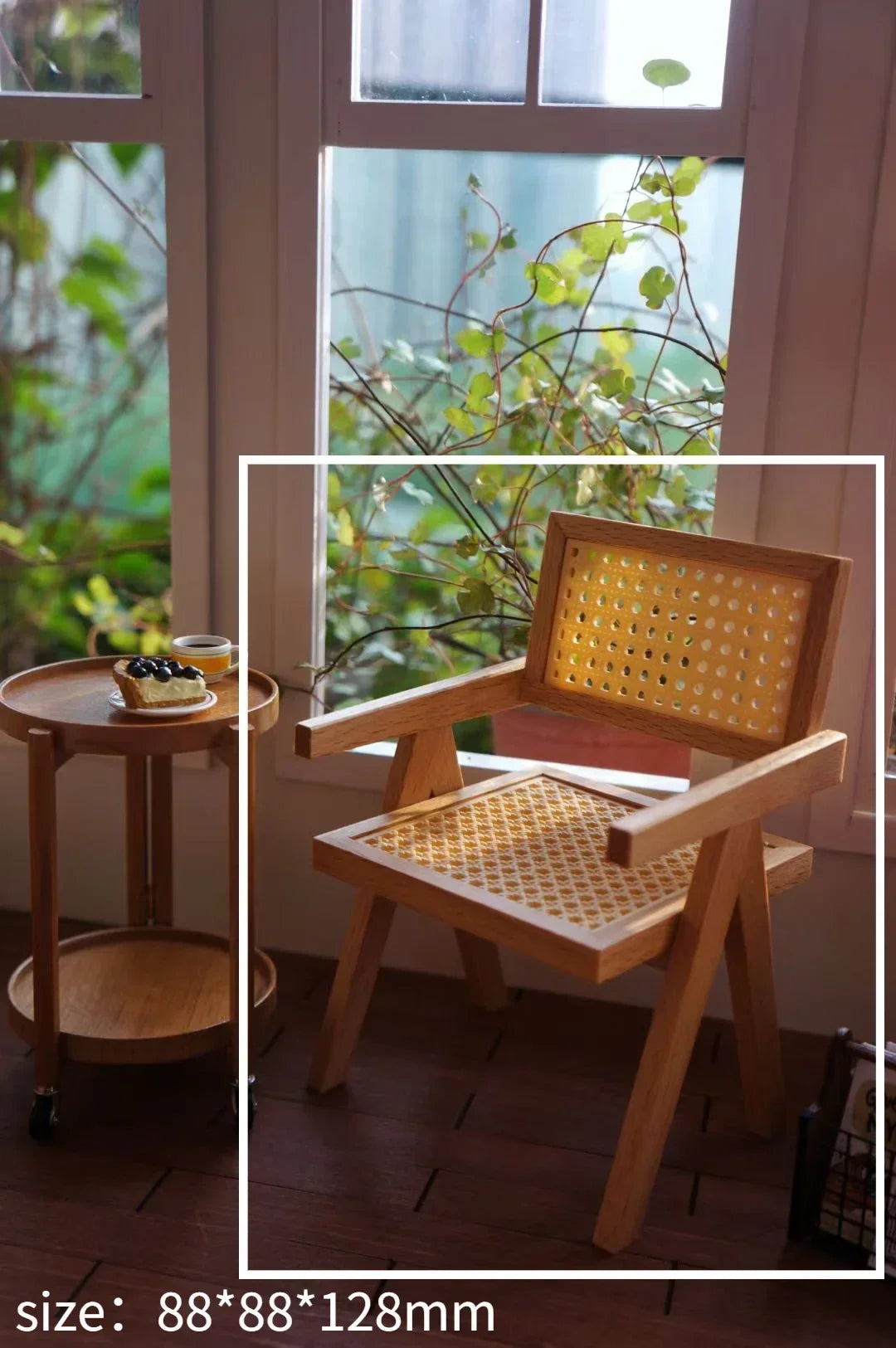 1/6 Scale BJD Dollhouse Wooden Shelf & Sink Cabinet — Miniature Kitchen Furniture Accessory for Dollhouse Bar Counter