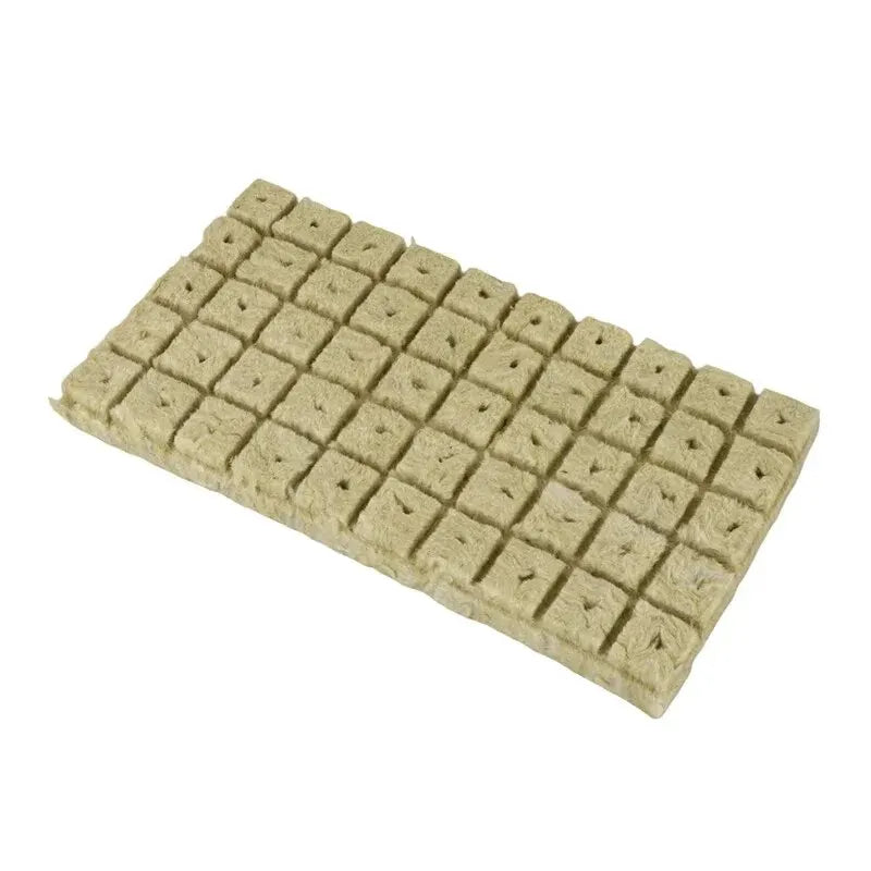 50pcs 25x25x25mm Stonewool Hydroponic Grow Cubes — Rockwool Seedling Blocks for Soilless Plant Cultivation
