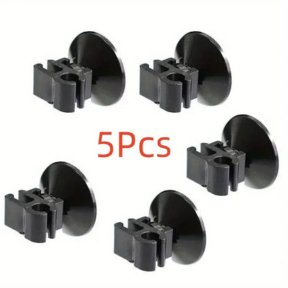 5PCS Aquarium Suction Cup Clips – Double-Headed Tube & Power Line Holders, Filter Wire Organizer for Oxygen Tubing