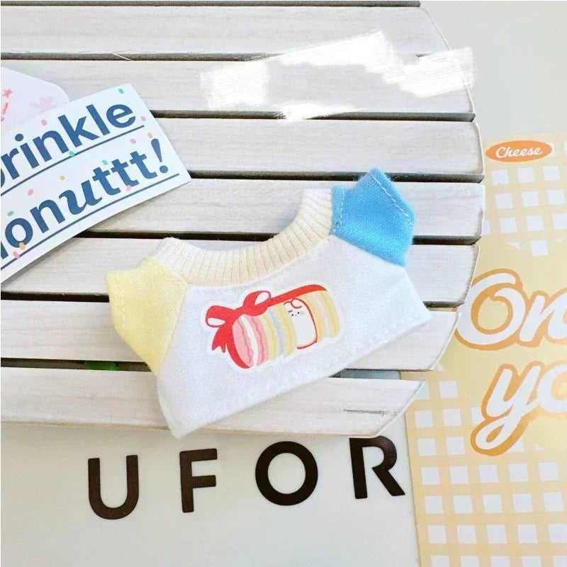 Corduroy Clothing Set for 17cm Labubu Doll – Outfit, Hat & Shoes DIY Accessories Gift