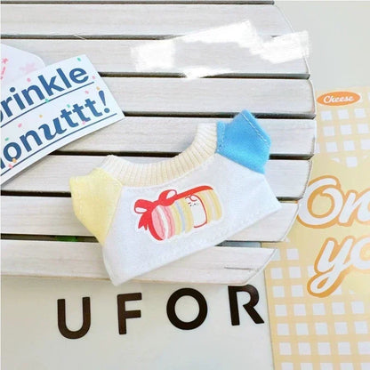 Corduroy Clothing Set for 17cm Labubu Doll – Outfit, Hat & Shoes DIY Accessories Gift